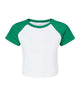 White/ Kelly - BELLA + CANVAS 1201 - Size: 2XL