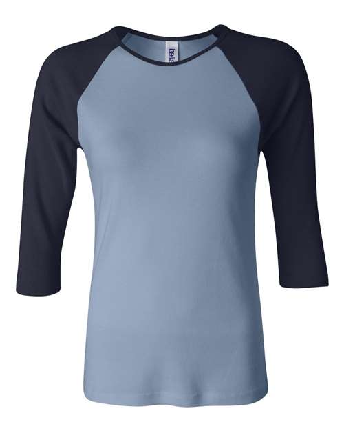 Baby Blue/ Navy - BELLA + CANVAS 2000 - Size: 2XL