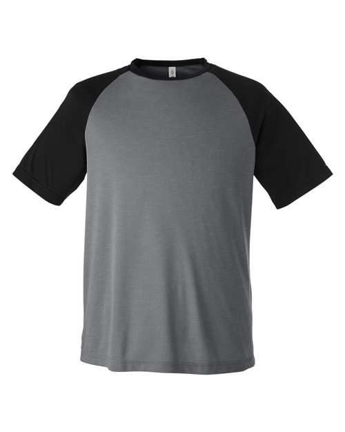 Dark Grey Heather/ Black - Team 365 TT62 - Size: 2XL