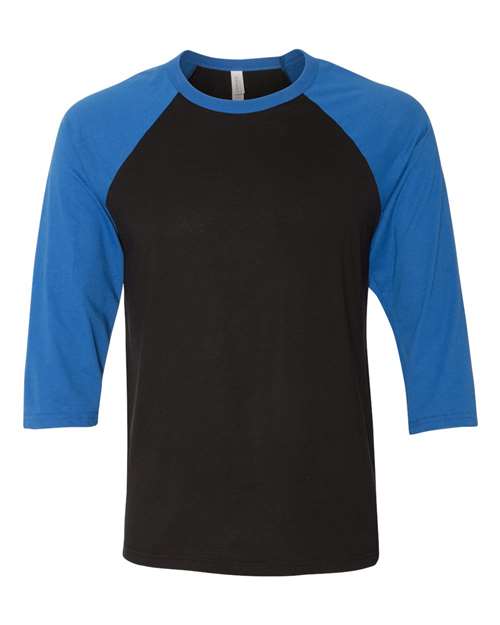 Black/ True Royal - BELLA + CANVAS 3200 - Size: 2XL
