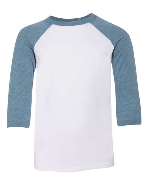 White/ Denim - BELLA + CANVAS 3200Y - Size: L