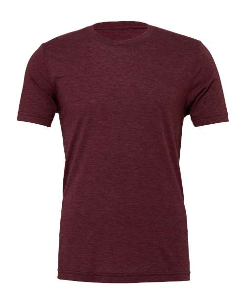 Maroon Triblend - BELLA + CANVAS 3413 - Size: S