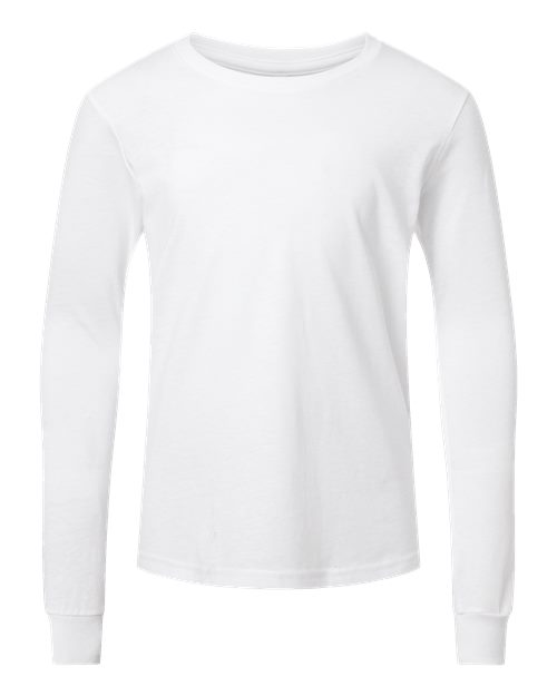 Solid White Blend - BELLA + CANVAS 3501YCVC - Size: L