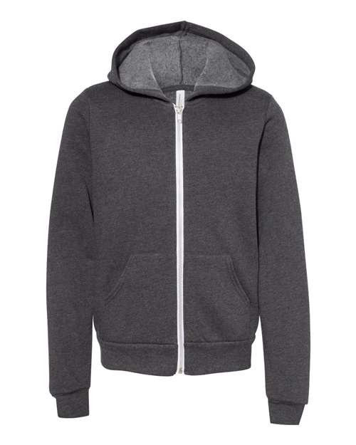 Dark Grey Heather - BELLA + CANVAS 3739Y - Size: L