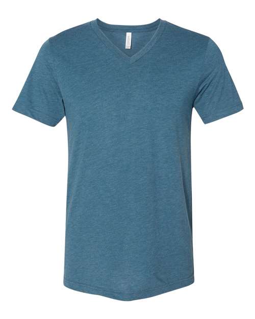 Steel Blue Triblend - BELLA + CANVAS 3415 - Size: L