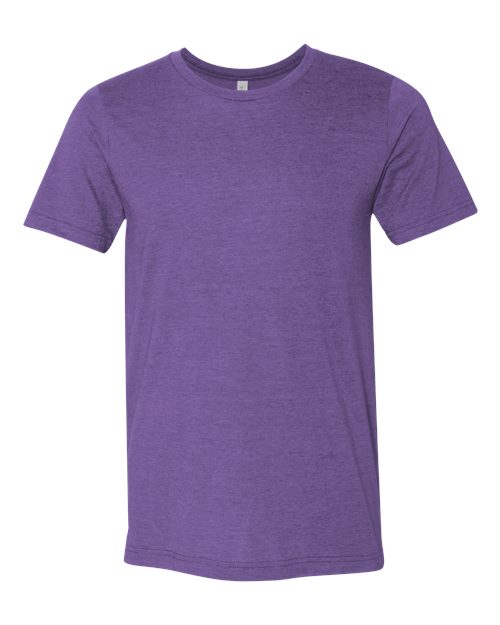 Heather Team Purple - BELLA + CANVAS 3001CVC - Size: 2XL