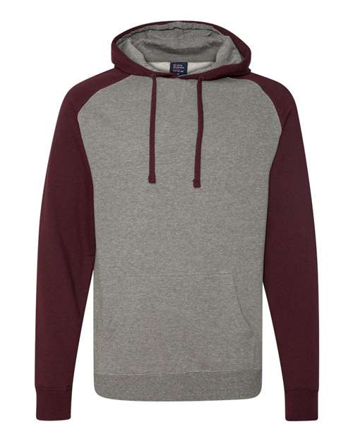 Gunmetal Heather/ Burgundy Heather - Independent Trading Co. - Independent Trading Co. IND40RP - Size: 2XL