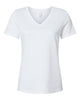 Solid White Blend - BELLA + CANVAS 6405CVC - Size: S
