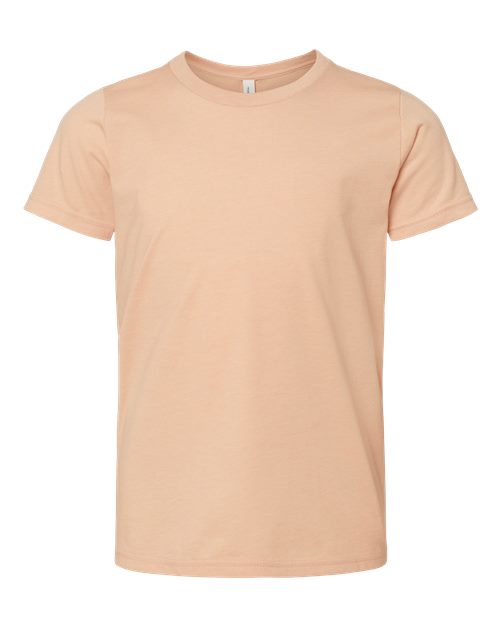 Heather Peach - BELLA + CANVAS 3001YCVC - Size: L
