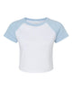 White/ Baby Blue - BELLA + CANVAS 1201 - Size: 2XL