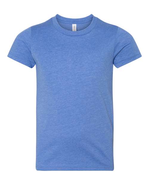 Heather Columbia Blue - BELLA + CANVAS 3001YCVC - Size: L