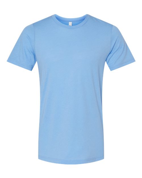 Solid Blue Triblend - BELLA + CANVAS 3413 - Size: M