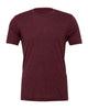 Maroon Triblend - BELLA + CANVAS 3413 - Size: 2XL