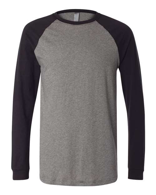 Deep Heather/ Black - BELLA + CANVAS 3000 - Size: L
