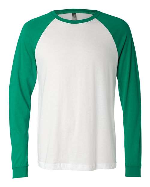 White/ Kelly - BELLA + CANVAS 3000 - Size: M