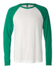 White/ Kelly - BELLA + CANVAS 3000 - Size: M