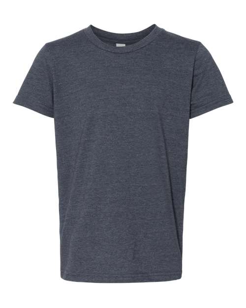 Heather Navy - BELLA + CANVAS 3001YCVC - Size: L
