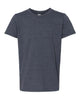 Heather Navy - BELLA + CANVAS 3001YCVC - Size: L