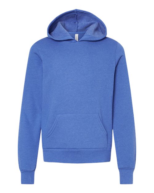 Heather True Royal - BELLA + CANVAS 3719Y - Size: L