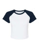 White/ Navy - BELLA + CANVAS 1201 - Size: 2XL