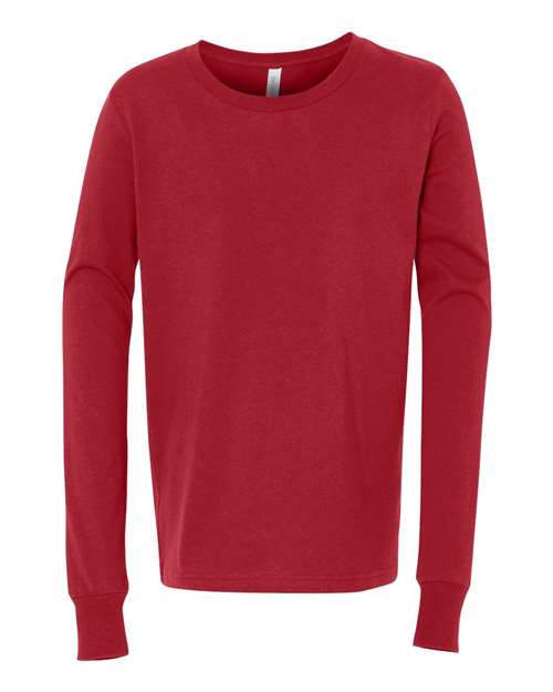 Red - BELLA + CANVAS 3501Y - Size: L