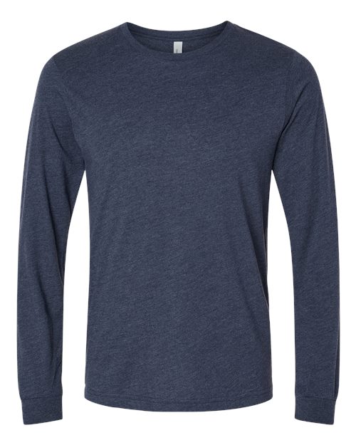 Heather Midnight Navy - BELLA + CANVAS 3501CVC - Size: 2XL