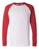 White/ Canvas Red - BELLA + CANVAS 3000 - Size: S