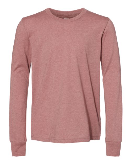 Heather Mauve - BELLA + CANVAS 3501YCVC - Size: L