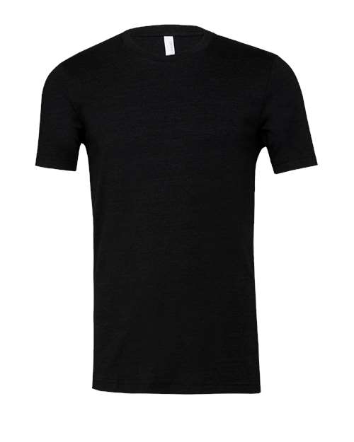 Black Heather Triblend - BELLA + CANVAS 3413 - Size: L