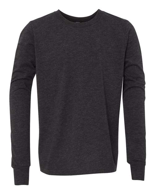 Charcoal Black Triblend - BELLA + CANVAS 3513Y - Size: S