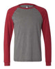 Deep Heather/ Cardinal - BELLA + CANVAS 3000 - Size: L
