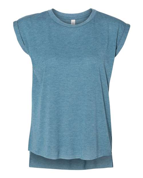Heather Deep Teal - BELLA + CANVAS 8804 - Size: 2XL