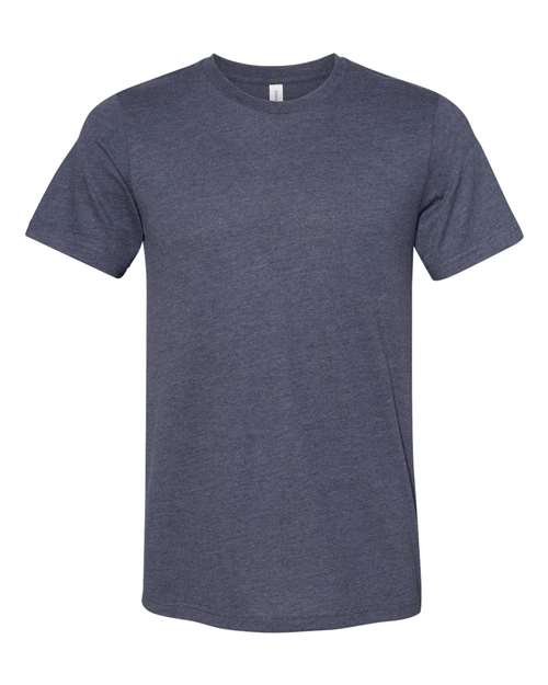 Heather Midnight Navy - BELLA + CANVAS 3301 - Size: 2XL