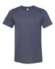 Heather Midnight Navy - BELLA + CANVAS 3301 - Size: 2XL