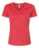 Heather Red - BELLA + CANVAS 6405CVC - Size: M