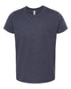 Heather Midnight Navy - BELLA + CANVAS 3001YCVC - Size: L