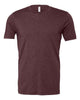 Heather Maroon - BELLA + CANVAS 3001CVC - Size: 2XL