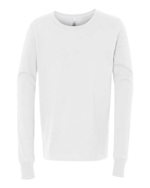 White - BELLA + CANVAS 3501Y - Size: L