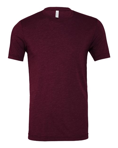 Solid Maroon Triblend - BELLA + CANVAS 3413 - Size: S