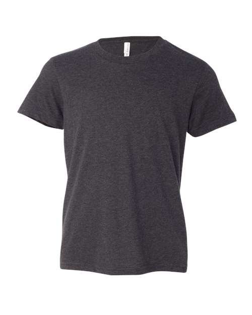 Dark Grey Heather - BELLA + CANVAS 3001YCVC - Size: L