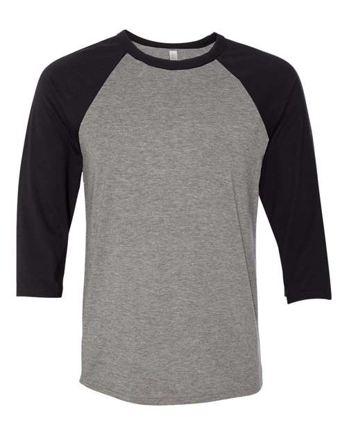 Deep Heather/ Black - BELLA + CANVAS 3200 - Size: S