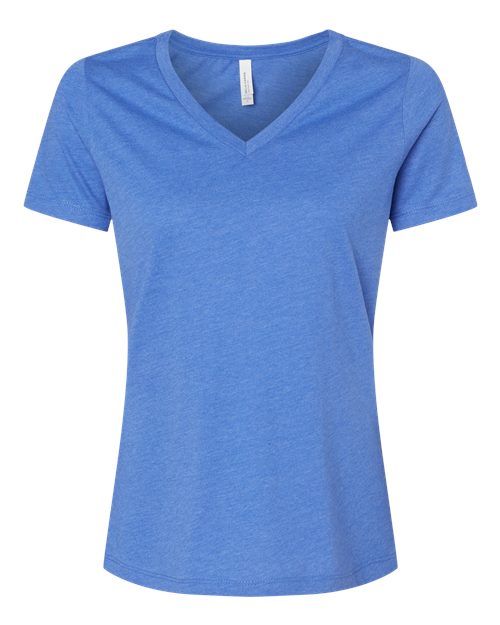 Heather True Royal - BELLA + CANVAS 6405CVC - Size: 2XL