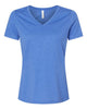 Heather True Royal - BELLA + CANVAS 6405CVC - Size: 2XL