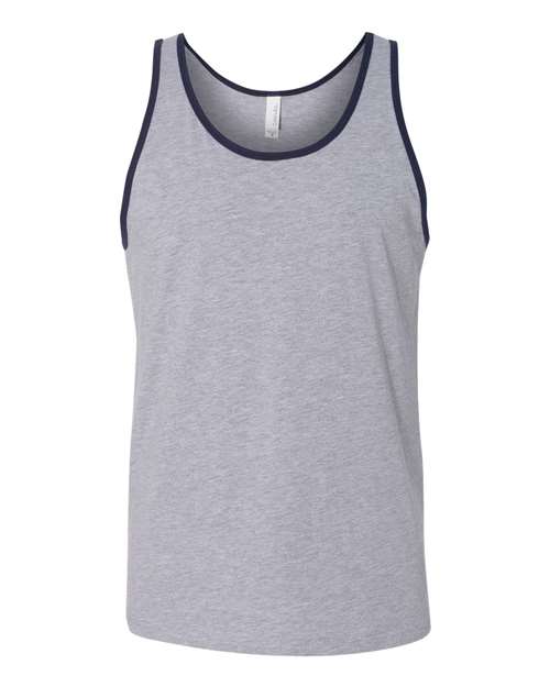 Athletic Heather/ Navy - BELLA + CANVAS 3480 - Size: 2XL