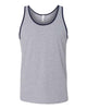 Athletic Heather/ Navy - BELLA + CANVAS 3480 - Size: 2XL