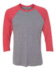 Vintage Red Sleeves/ Premium Heather Body - Next Level - Next Level 6051 - Size: 2XL