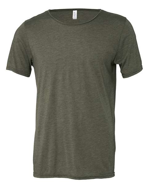Military Green Triblend - BELLA + CANVAS 3414 - Size: L