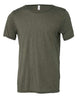 Military Green Triblend - BELLA + CANVAS 3414 - Size: L