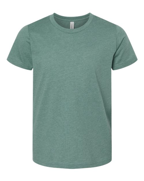 Heather Dusty Blue - BELLA + CANVAS 3001YCVC - Size: L