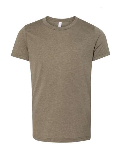 Olive Triblend - BELLA + CANVAS 3413Y - Size: L